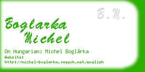 boglarka michel business card